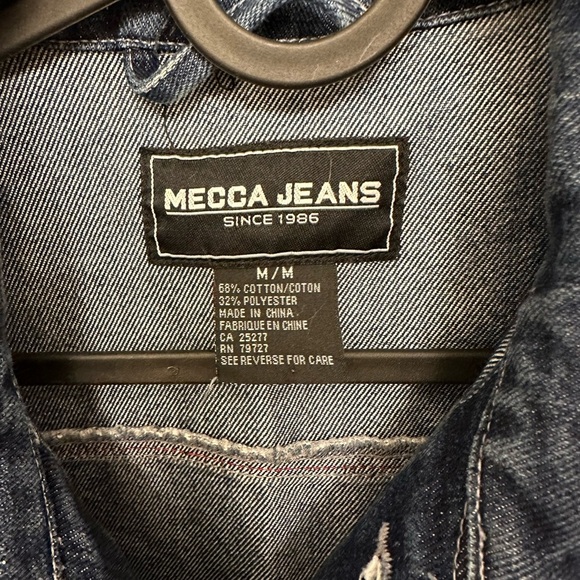 Mecca Jeans Jacket | Short Sleeve | size Medium | men or women - Picture 2 of 10